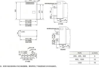 SRW2-1600/200-1250̶ʽ·γߴ缰װߴ